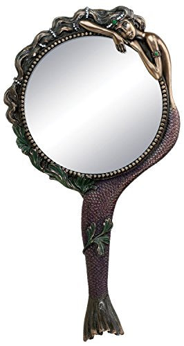 Art Nouveau Collectible Mermaid Hand Mirror Nymph Decoration