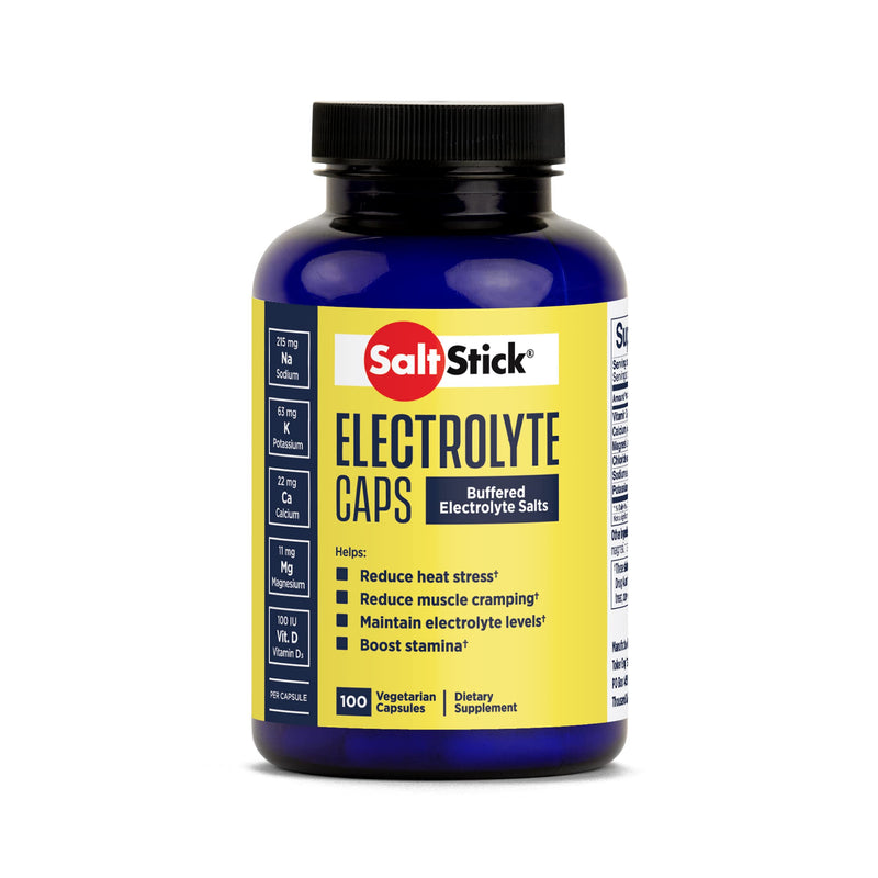 SaltStick Electrolyte Capsules | Salt Pills with Electrolytes for Running, Hydration, Endurance Sports, Hiking Essentials | Sports Nutrition | Salt, Potassium, Magnesium, Vitamin D3 | 100 Capsules - BeesActive Australia