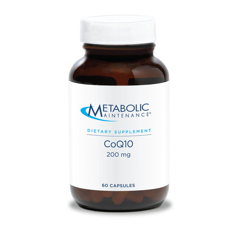 Metabolic Maintenance CoQ10 200 mg, 60 Vegetarian Capsules | Delivers 200 mg CoQ10 with Vitamin C for Cellular Energy Production, Antioxidant Activity and Heart Wellness