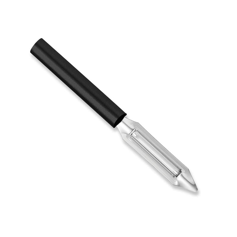 Rada Cutlery Deluxe Vegetable Peeler Blade Stainless Steel Resin Made in the USA, 8-3/8 Inches, Black Handle - BeesActive Australia