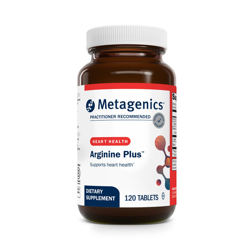Metagenics Arginine Plus, L-Arginine with Methyl Folate, 120 Tablets | 1.5 g L-Arginine with Methyl Folate (L-5-MTHF), Supports Healthy Blood Flow, Circulation and Heart Health, Non-GMO