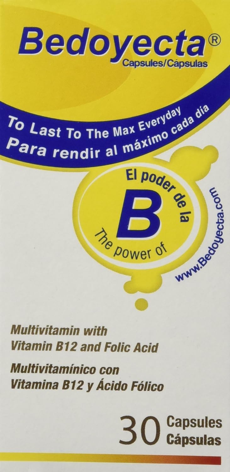 Bedoyecta Multivitamin and Supplement for Men and Women, 50 Capsules