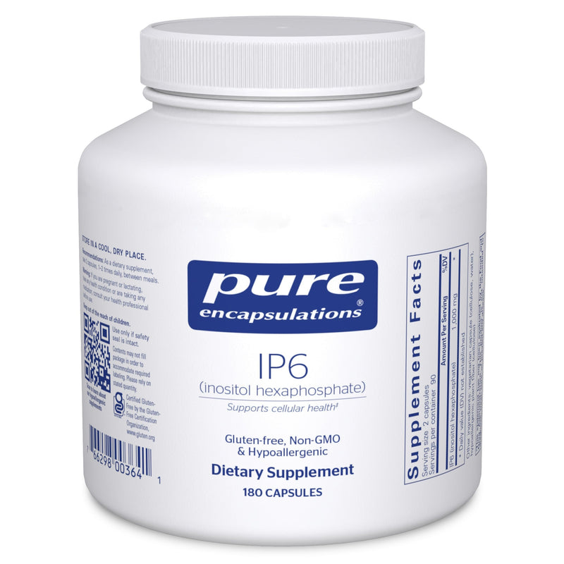 Pure Encapsulations IP6 (Inositol Hexaphosphate), 180 Capsules | Hypoallergenic Antioxidant Support for Breast, Colon and Liver Cell Health* 180 Count (Pack of 1)