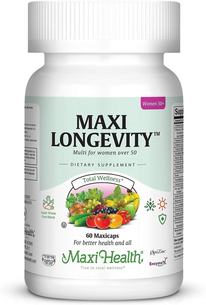 Womens Multivitamin 50 Plus – Daily Multivitamin for Women Over 50 with Vitamin B12, A, D, C, Zinc, Magnesium & More – Energy, Immune & Heart Support Womens Multi Vitamins - Non-GMO – 60 Capsules | Kosher | Multivitamin 50 Plus with B12, Zinc & Magnesi...