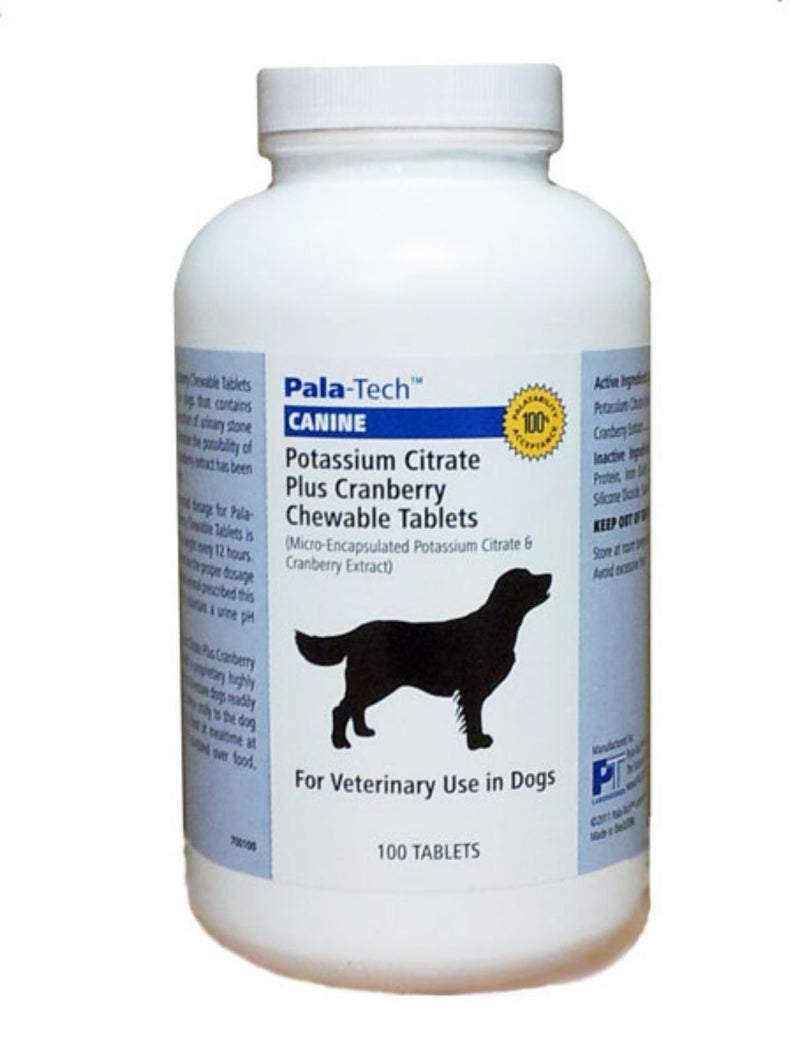 Potassium Citrate Plus Cranberry, 100 Chewable Tablets - PawsPlanet Australia