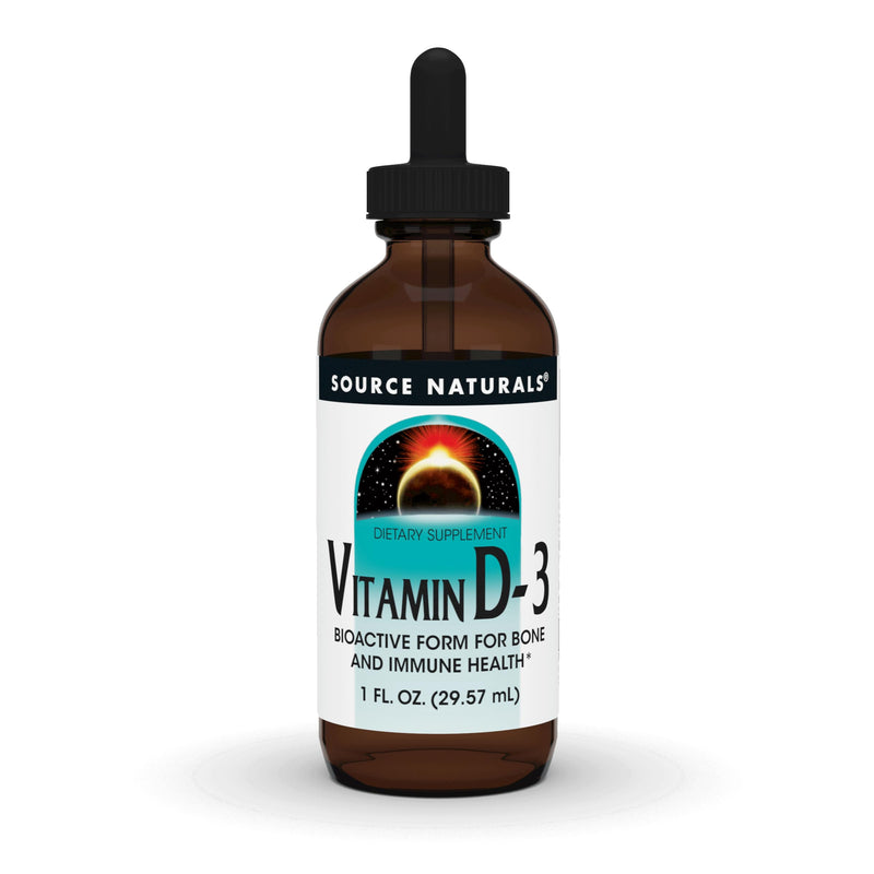 Source Naturals, Vitamin D-3 Liquid Drops 2000 IU - 1 Fluid oz. | Bioactive Form For Bone And Immune Health* 1 Fl Oz (Pack of 1)