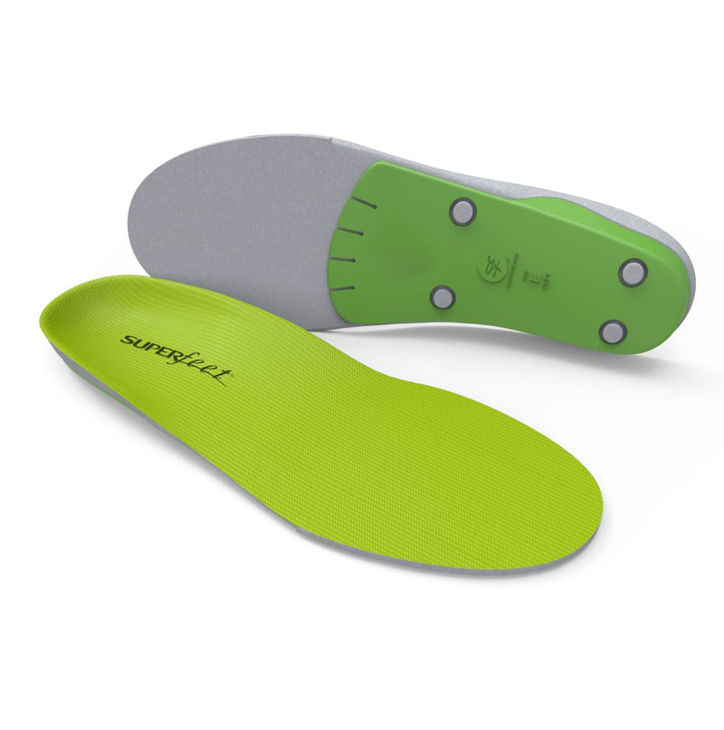 Superfeet All-Purpose Wide-Fit Support Insoles (WideGreen) for Wide Feet (3E-6E) & All-Day Workers Green 7.5-9 Men / 8.5-10 Women