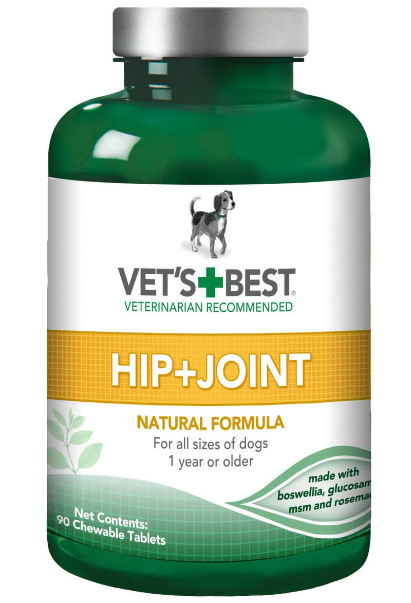 Vet's Best Advanced Hip & Joint Dog Supplements | Formulated with Glucosamine and Chondroitin to Support Dog Joint and Cartilage Health | 90 Chewable Tablets - BeesActive Australia