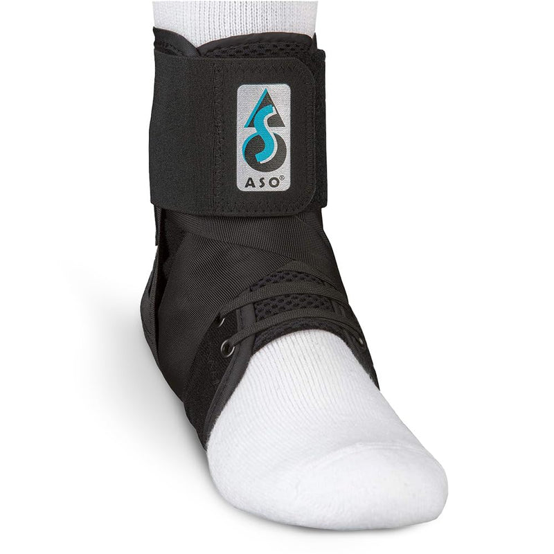 Med Spec ASO Speed Lacer – Ankle Brace for Sprained Ankle and Peroneal Tendonitis, Orthopedic Ankle Support for Men, Women, Adults, Teens and Kids, Sports Injury Recovery Black Medium