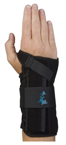 AWEHIRU Med Spec Wrist Lacer Support, 8" Black, Universal Right