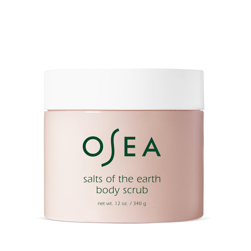 OSEA Salts of the Earth Body Scrub 12 oz - Pink Himalayan Salt Scrub - Gentle Body Exfoliation Skincare - Ideal Spa Gift for Pampering - Clean Beauty & Vegan Body Care Full Size - BeesActive Australia