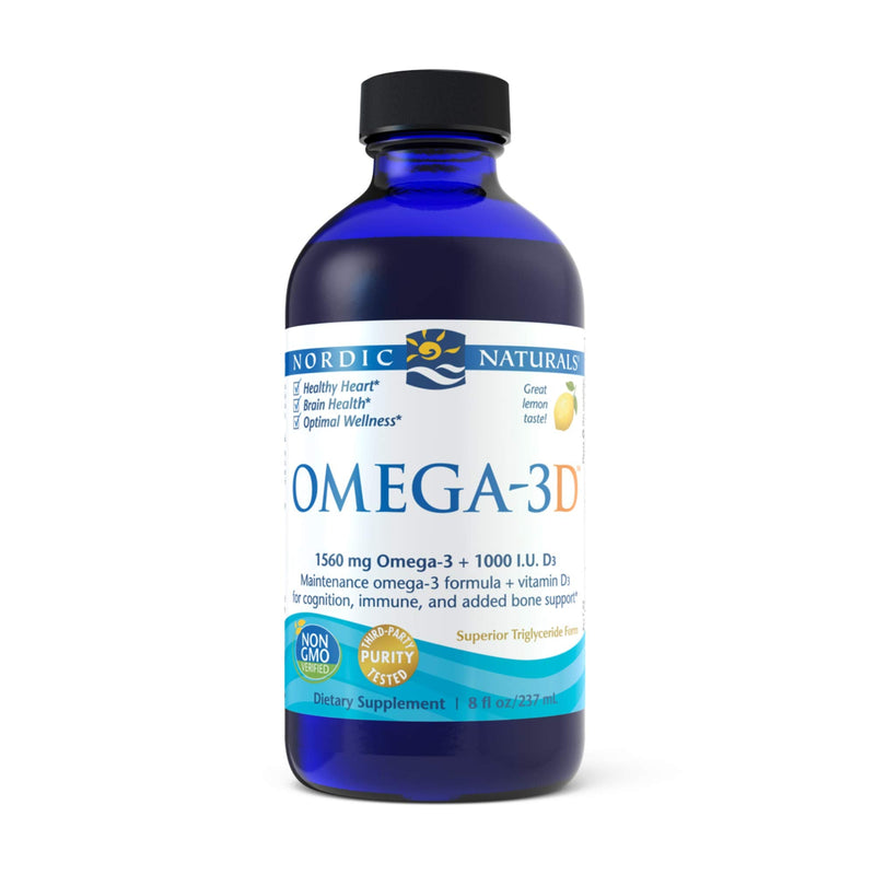 Nordic Naturals, Omega 3 D Lemon, 8 Fl Oz