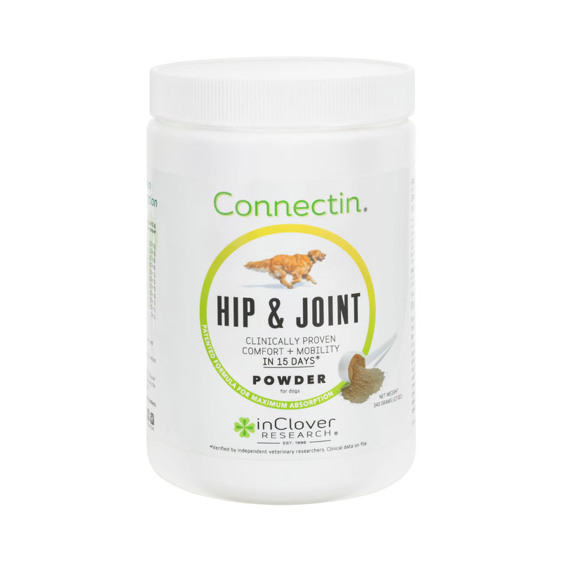 InClover Connectin Hip and Joint Supplement for Dogs. Combines Glucosamine, Chondroitin and Hyaluronic Acid with Herbs for Comfort and Mobility Powder 12oz. - BeesActive Australia