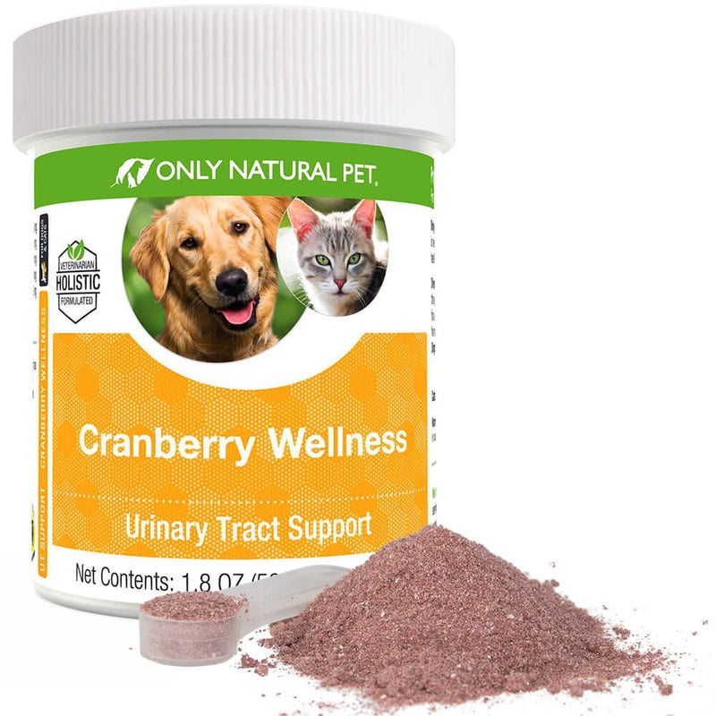 Only Natural Pet Cranberry Wellness Antioxidant Powder for Dogs and Cats - Nutritional Berry Powder Supplement for Urinary Tract Health with Vitamin C - 110 Servings - BeesActive Australia