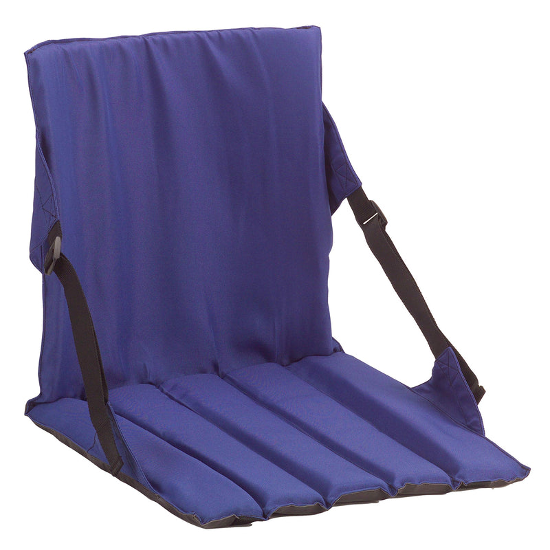 Coleman Portable Stadium Seat Cushion | Lightweight Padded Seat for Sporting Events and Outdoor Concerts | Bleacher Cushion with Backrest Blue - BeesActive Australia