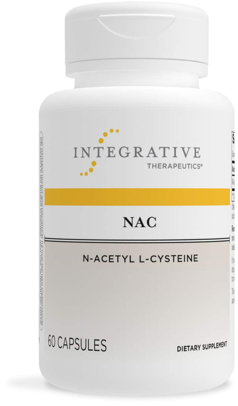 Integrative Therapeutics NAC Supplement (N-Acetyl L-Cysteine) – Supports Cellular Antioxidant Pathways* - 60 Capsules Standard Packaging - BeesActive Australia