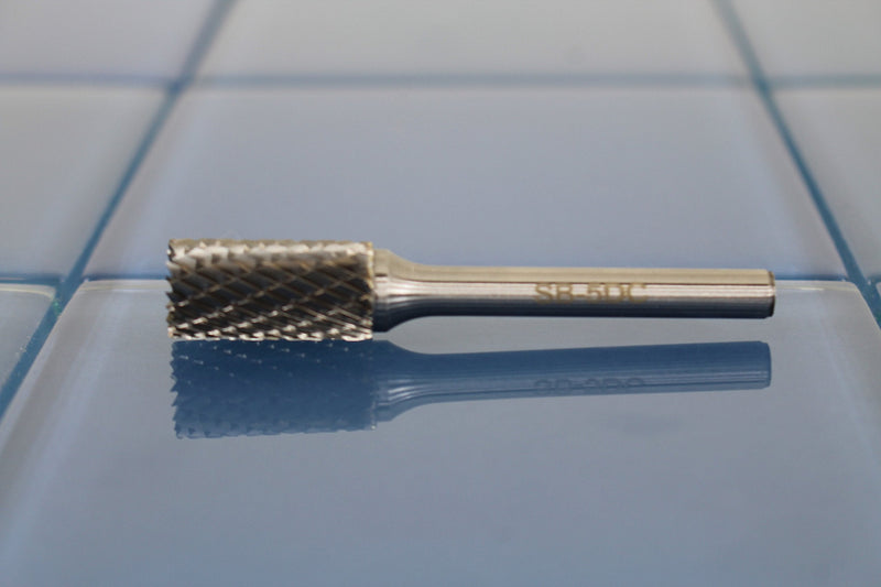 TEMO SB-5 Double Cut Carbide Rotary Burr File 1/2" Cyli EndCut 1/4x2" Shank 2" SB-5