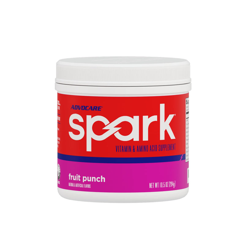 AdvoCare Spark Vitamin & Amino Acid Supplement - Focus & Energy Supplement - Powdered Energy Supplement Mix - Caffeine Powder Supplement Mix - Amino Acids for Women & Men - Fruit Punch - 10.5 Oz - BeesActive Australia