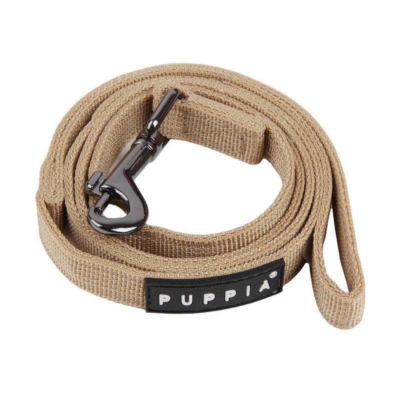 PUPPIA Two Tone Dog Lead Strong Durable Comfortable Grip Walking Training Leash for Small & Medium Dog, Beige, Large - BeesActive Australia