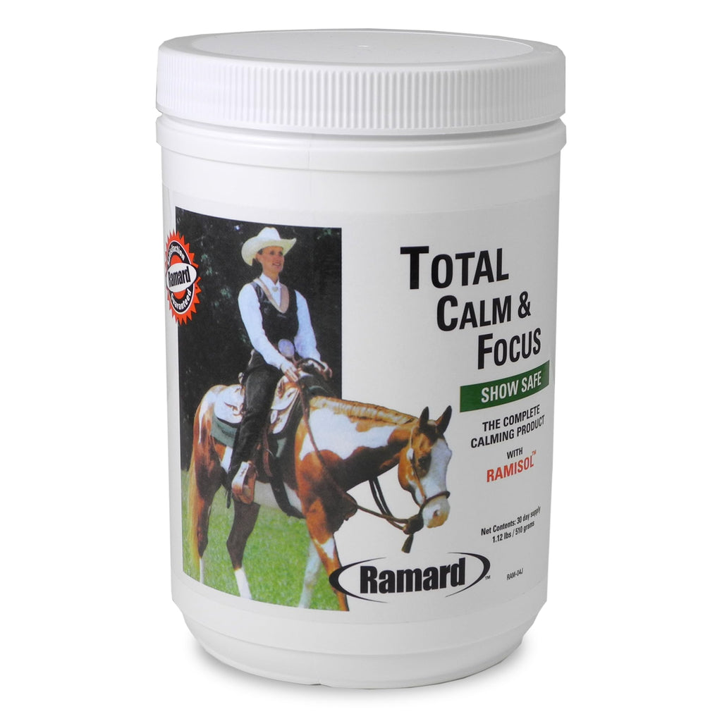 Total Calm and Focus for Horses Supplement - Magnesium & Calming Formula for Horse Show, Training, & Performance Mental Alertness without Drowsiness, Show Safe, Perfect Prep for Horses 1 pack 1 Pack, 1.12 lb