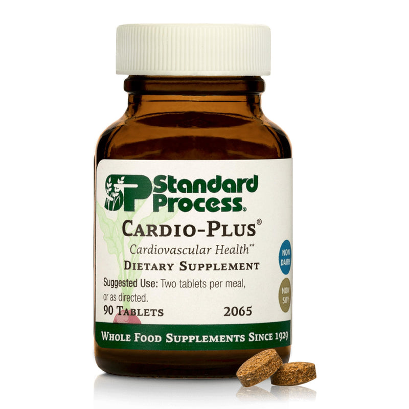 Standard Process Cardio-Plus, Heart & Circulation Support, 90 Tablets | Antioxidant Support, Heart Health, Circulation and Blood Flow Supplement with Vitamin B6, Niacin and Riboflavin Unflavored 90 Count (Pack of 1)
