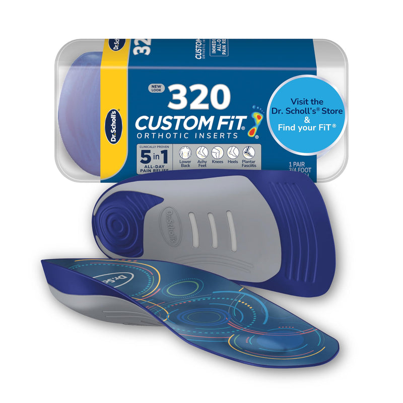 Dr. Scholl’s Custom Fit Orthotics 3/4 Length Arch Support Shoe Inserts - Plantar Fasciitis Relief Insoles for Men and Women, Immediate All-Day Total Lower Body Pain Relief, FSA HSA Eligible, CF320 - BeesActive Australia