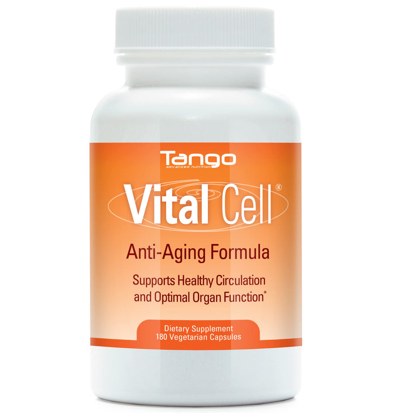 Vital Cell Natural Anti-Aging Supplement for Men and Women, Supporting Circulation and Healthy Organ Function (180 Vegetarian Capsules)
