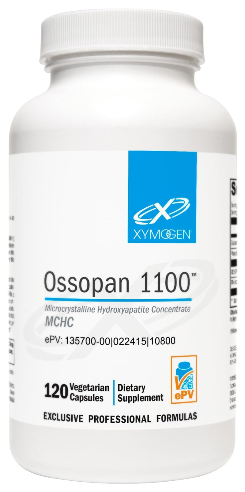 XYMOGEN Ossopan 1100, 120 Capsules | MCHC Bone Matrix Formula, Bone Metabolism and Skeletal Support, Vegetarian, Gluten-Free, and Non-GMO