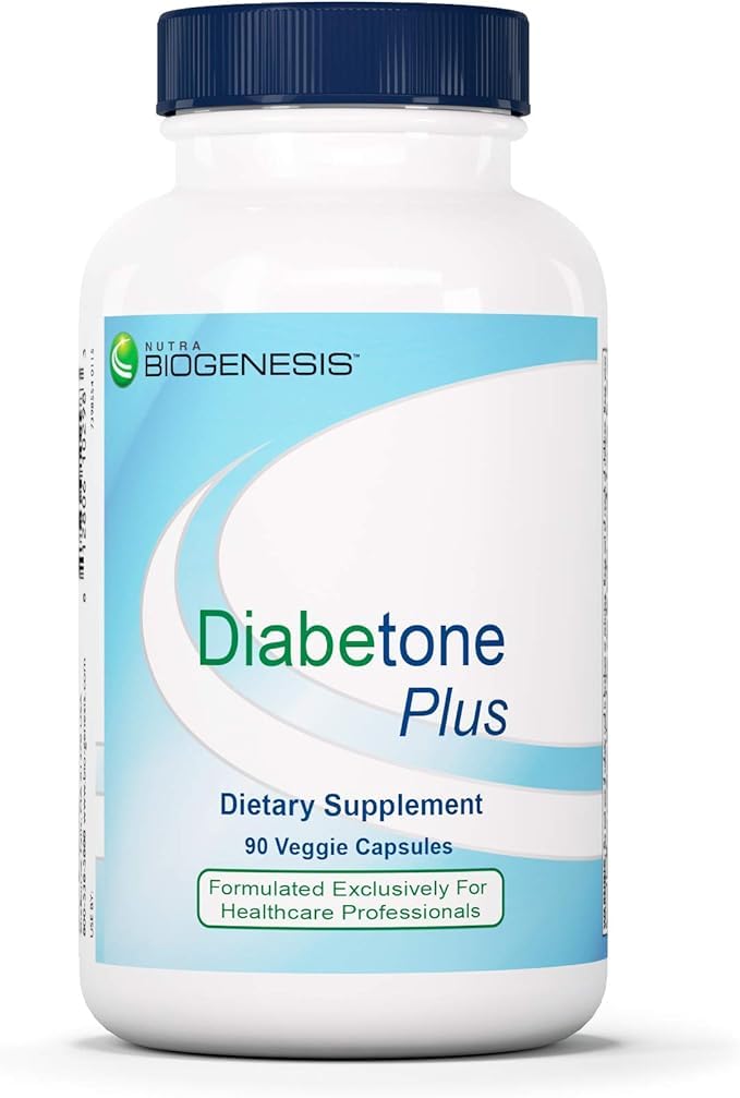 Nutra Biogenesis Diabetone, Metabolic Support Supplement, 90 Capsules | Contains Cinnamon, Gymnema, Inositol & Bitter Melon, Herbal Balance Complex for Women & Men