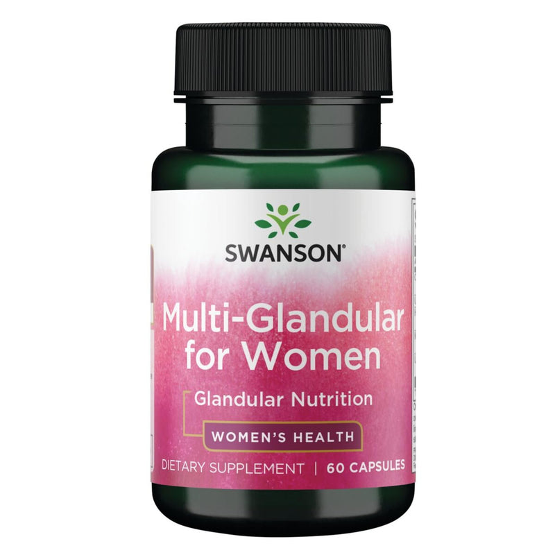 Swanson Multi-Glandular for Women, Non-GMO, 60 Capsules