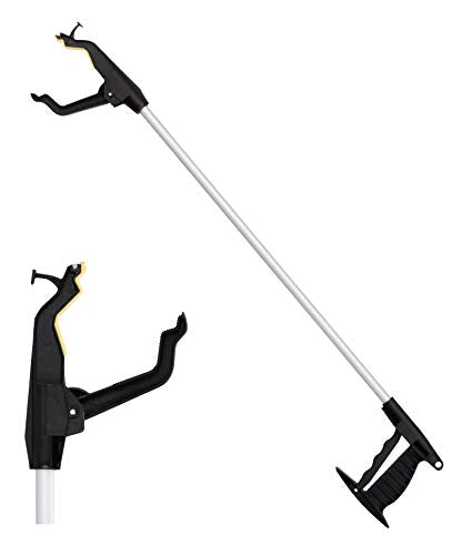 Nova Joy Reacher - Grabber Pickup Tool for Seniors - Lightweight Gripper with Magnetic Tip, Hook, and Rotating Claw - Daily Living Aid for Elderly and Users with Limited Mobility - 32" - One Pack 32 Inch