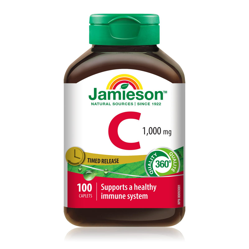 Jamieson Vitamin C 1,000 mg Timed Release 1,000mg - Time Release 100 Caplets