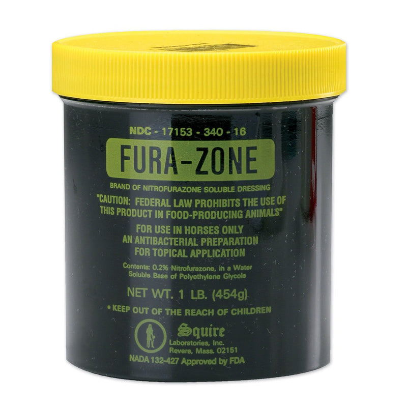 VAN NESS PLASTIC MOLDING Fura-Zone Ointment for Horses, 1 Pound Container - BeesActive Australia