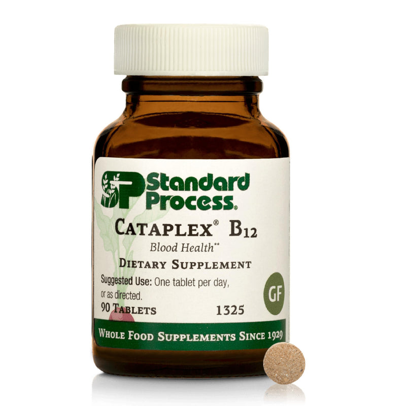 Standard Process Cataplex B12, Blood & Nervous System Support, 90 Tablets | Vitamin B12 Supplement for Blood Health Support and Nervous System Function, B12 Vitamin Supplement for Well-Being