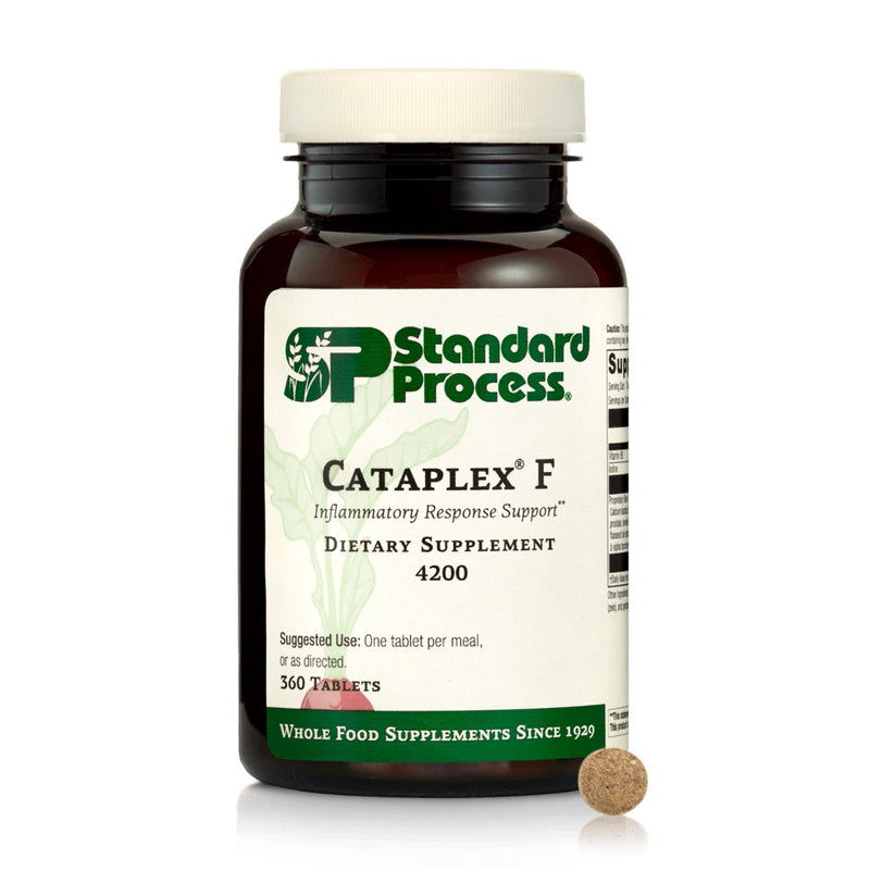 Standard Process Cataplex F - Contains Vitamin B6 & Iodine - Supports Structural Composition of Skin & Hair - Non-Dairy & Non-Soy - 360 Tablets 360 Count (Pack of 1)