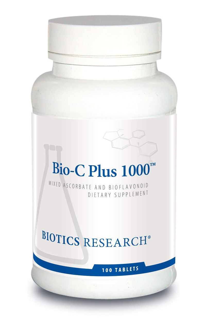 BIOTICS RESEARCH Bio C Plus 1000 Antioxidant, High Potency, Bioflavonoids, Supports Healthy Immune Response, Builds Collagen, Healthy Skin, Cartilage and Joint Support 100 Tablets