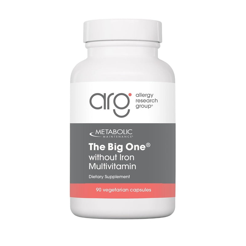 Metabolic Maintenance The Big One Without Iron, 90 Capsules | One-Per-Day Iron-Free Multivitamin and Mineral Supplement with High-Strength B Vitamins and Antioxidants