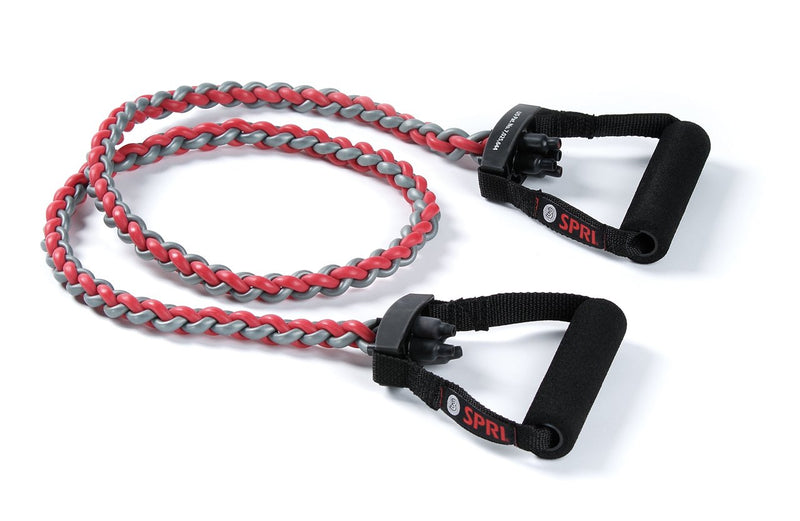 SPRI Braided Xertube Resistance Bands – Premium Exercise Band for Men & Women – Workout Equipment for Home Gym Fitness Training – Comfort Grip for Strength, Weights, and Resistance MEDIUM