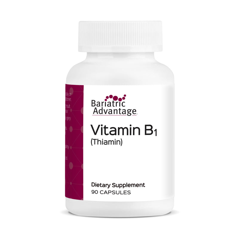 Bariatric Advantage Vitamin B1 Thiamin, 90 Count | 100 mg Thiamin Mononitrate, Designed for Bariatric Patients, Supports Energy Production*, Easy Digest, Bariatric Supplement