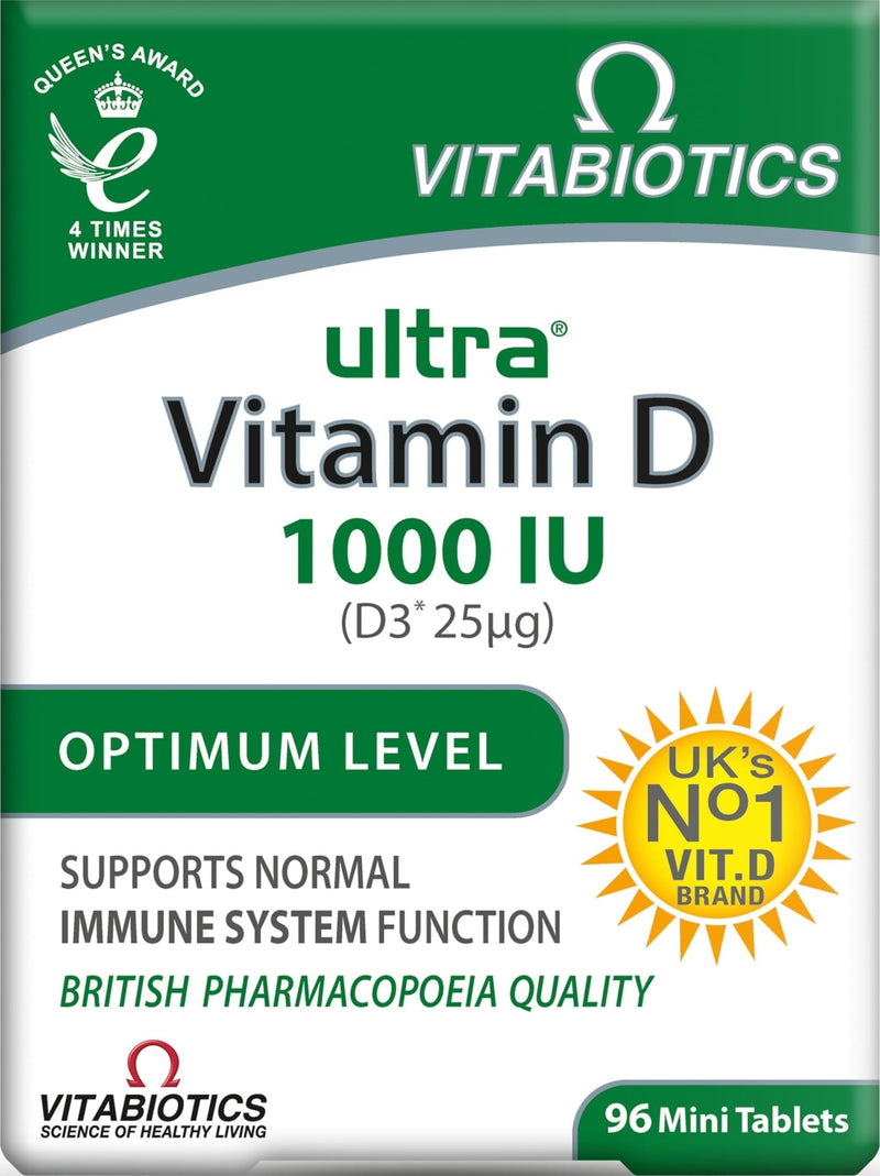 Ultra by Vitabiotics Vitamin D Tablets x 96