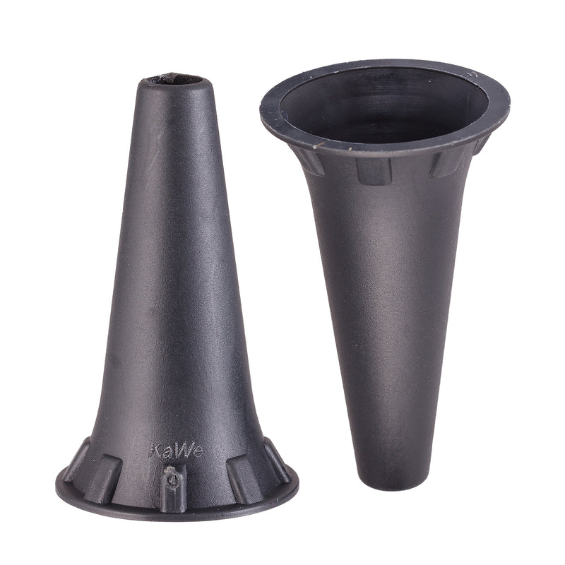 HealthSmart Disposable Otoscope Tips Ear Specula for KaWe PICCOLIGHT Otoscope 4.0mm, Black, 100 Count - BeesActive Australia