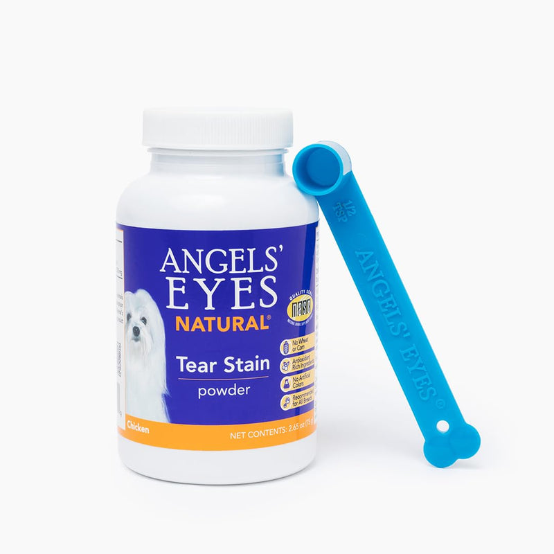 ANGELS' EYES Natural Tear Stain Prevention Chicken Powder for Dogs | All Breeds | No Wheat No Corn | Daily Support for Eye Health | Proprietary Formula |Limited Ingredients | Net Contents 75g 2.65 Ounce (Pack of 1) - BeesActive Australia
