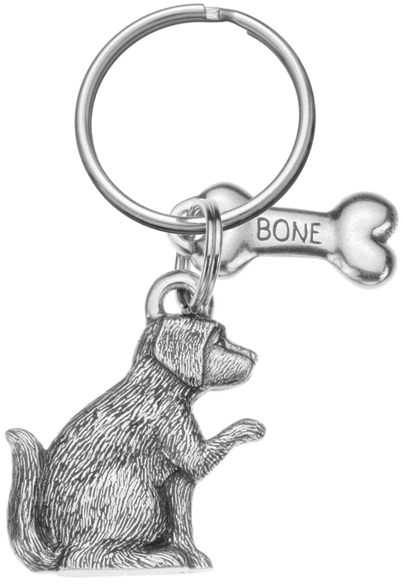 DANFORTH - Dog & Bone Pewter Keyring - BeesActive Australia