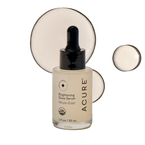 Acure Brightening Glow Serum - Anti Aging Face Serum - 1 fl oz 1 Fl Oz (Pack of 1)