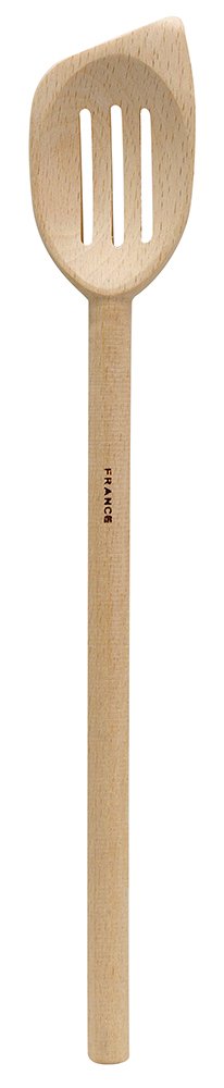 French Beechwood Slotted Slanted Spoon, 11.5-Inches, Made in France 11.5-inch Slotted Slanted Spoon, Single - BeesActive Australia