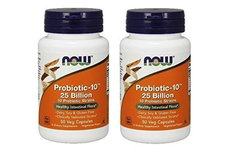 Now Probiotic-10 25 Billion, 50 Count (Pack of 2) 50 Count (Pack of 2)