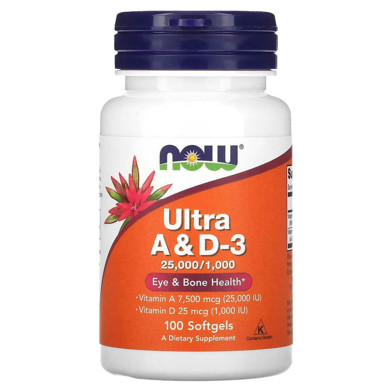 NOW Foods Ultra A & D 25000/1000 100 SGELS