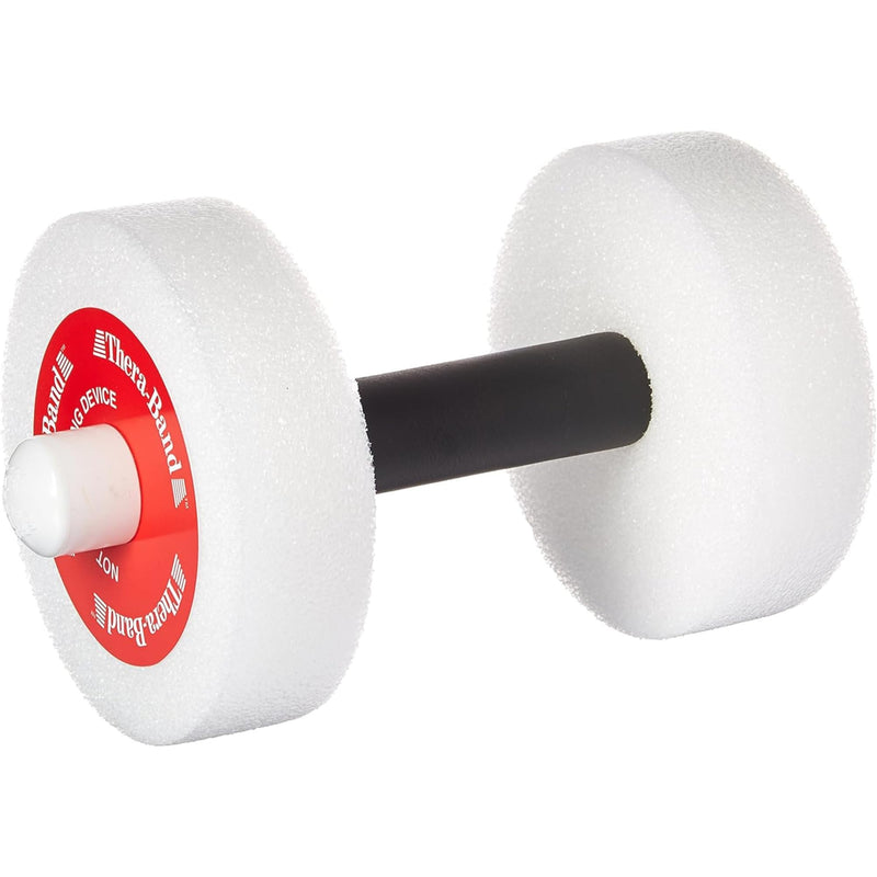THERABAND Water Weights, Aquatic Dumbbells for Pool Fitness, 2 Foam Weights with Padded Grip for Water Aerobics, Therapy, Workouts, Pool Exercise Equipment, Aqua Training Red - Light