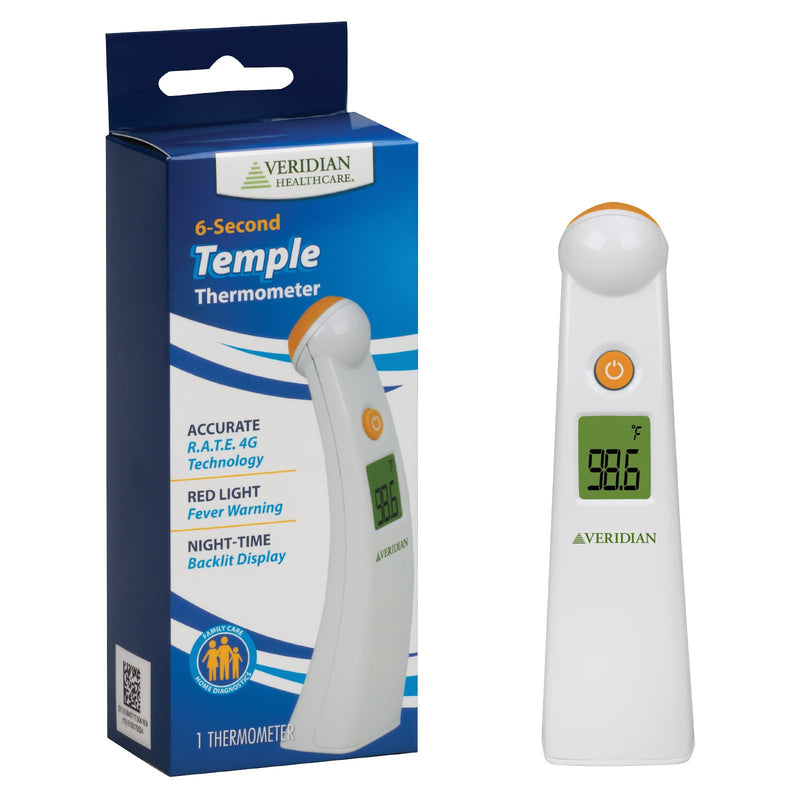 Veridian Temporal Contact Thermometer LCD Display 09-330 1 Each 1 Count (Pack of 1) - BeesActive Australia