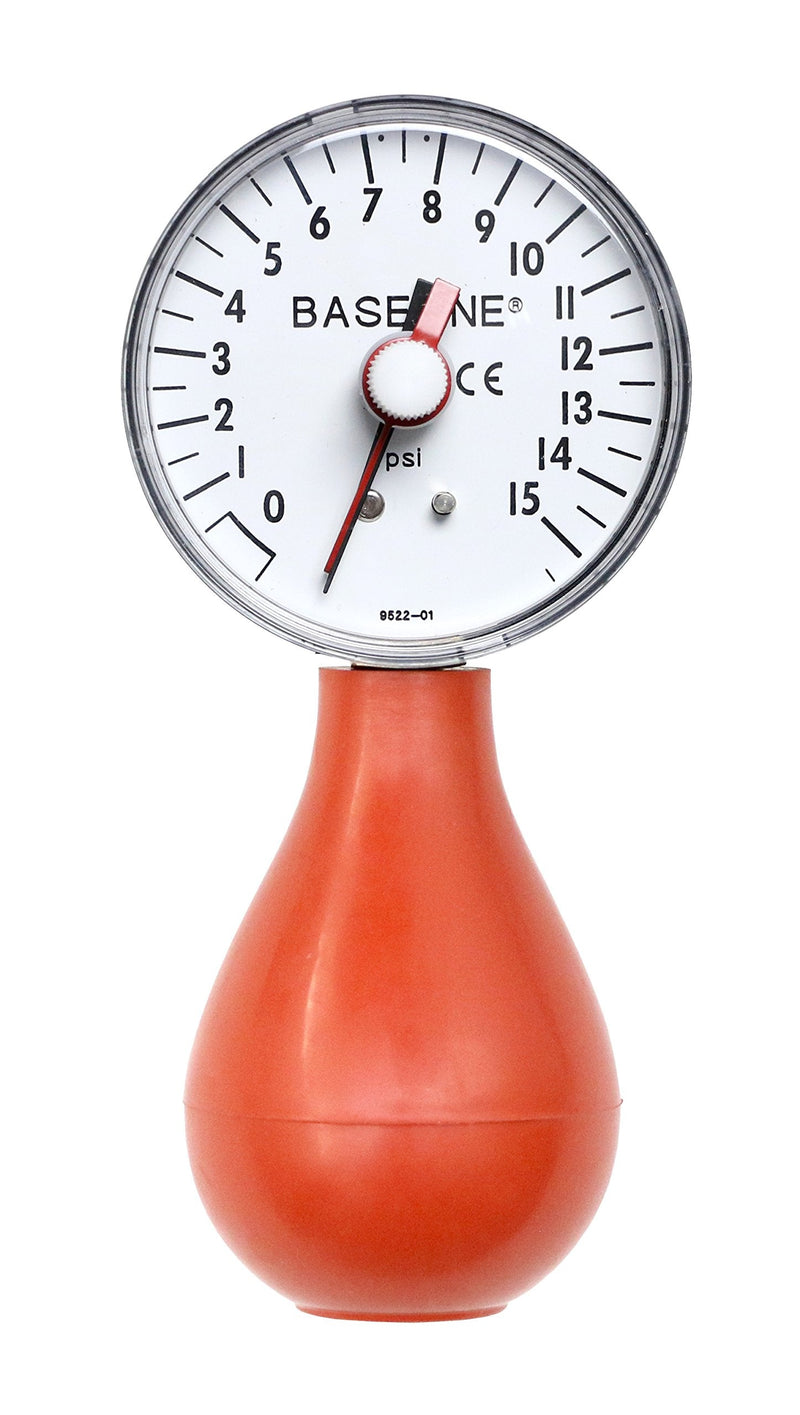Baseline 12-0293 Dynamometer, Pneumatic Squeeze Bulb with Reset, 15 PSI Capacity - BeesActive Australia